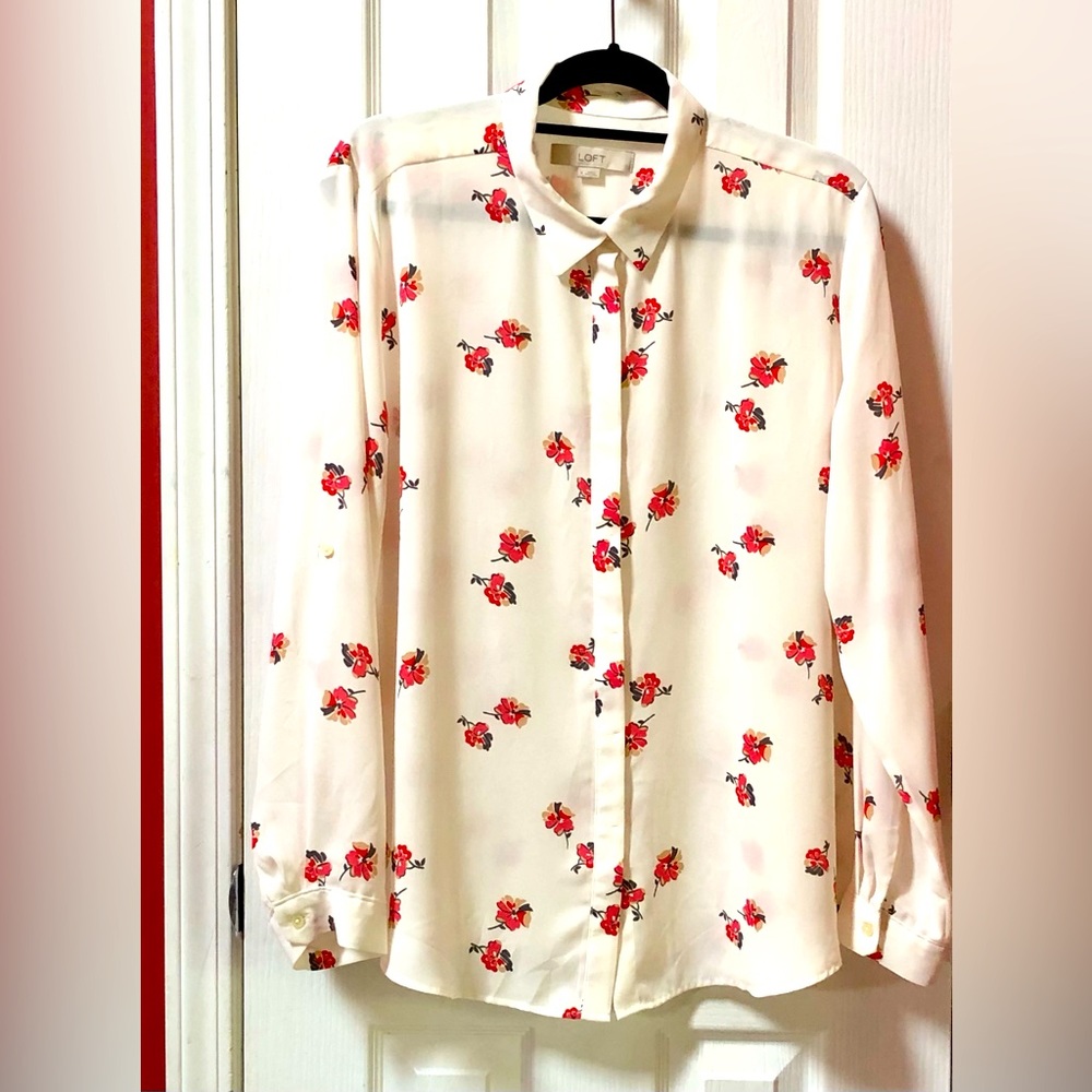 Loft Button Up Blouse
